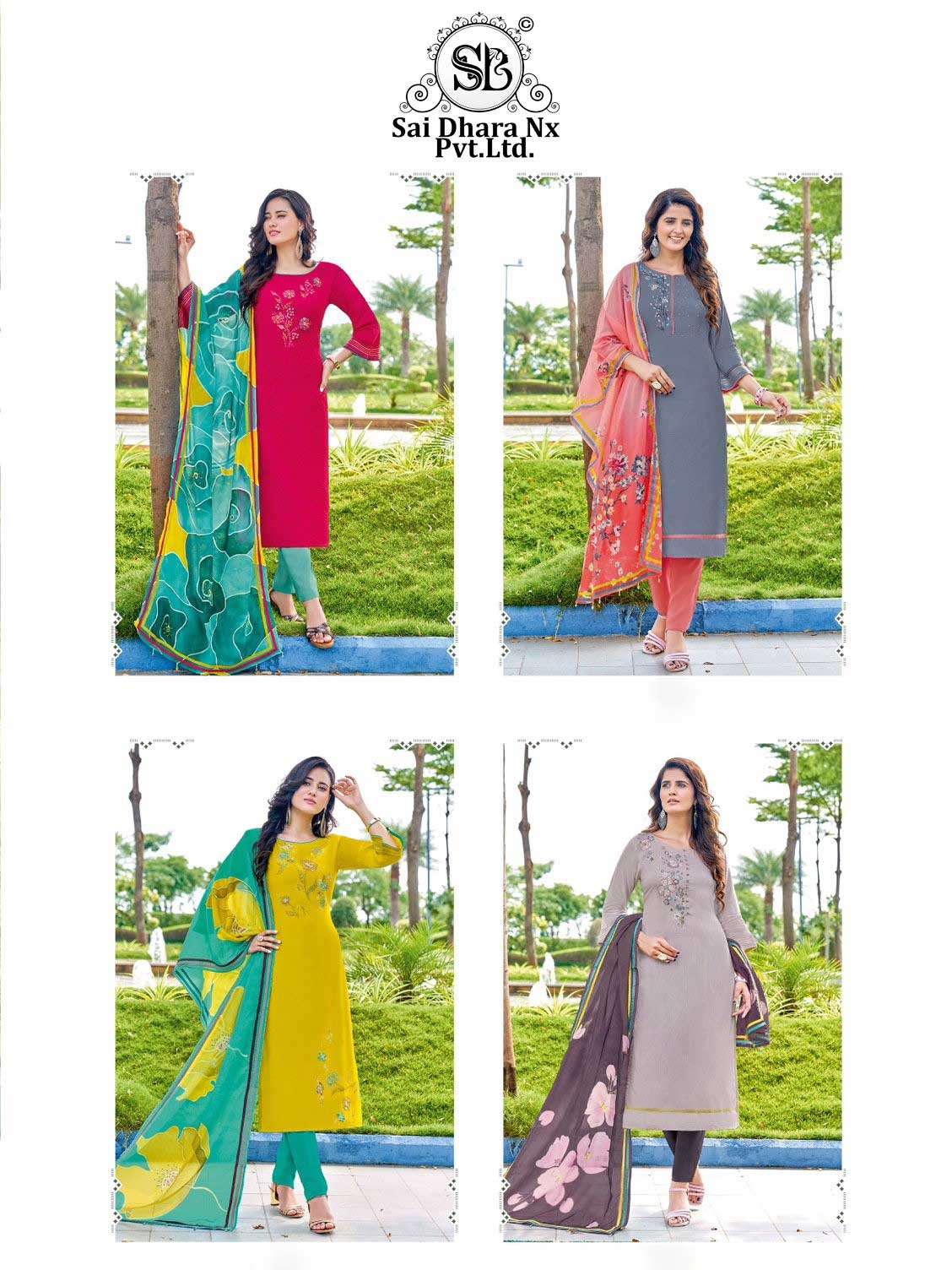 Readymade Kurti Pant Dupatta 3 Piece Catalog Wholesale  Rate Collection 