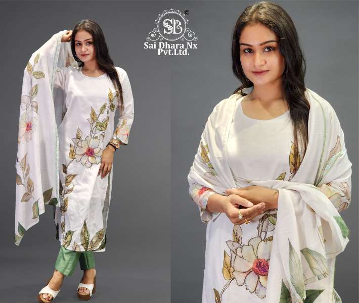 Saidharanx Cotton Printed Kurti Pant With Dupatta Wholesale Collection