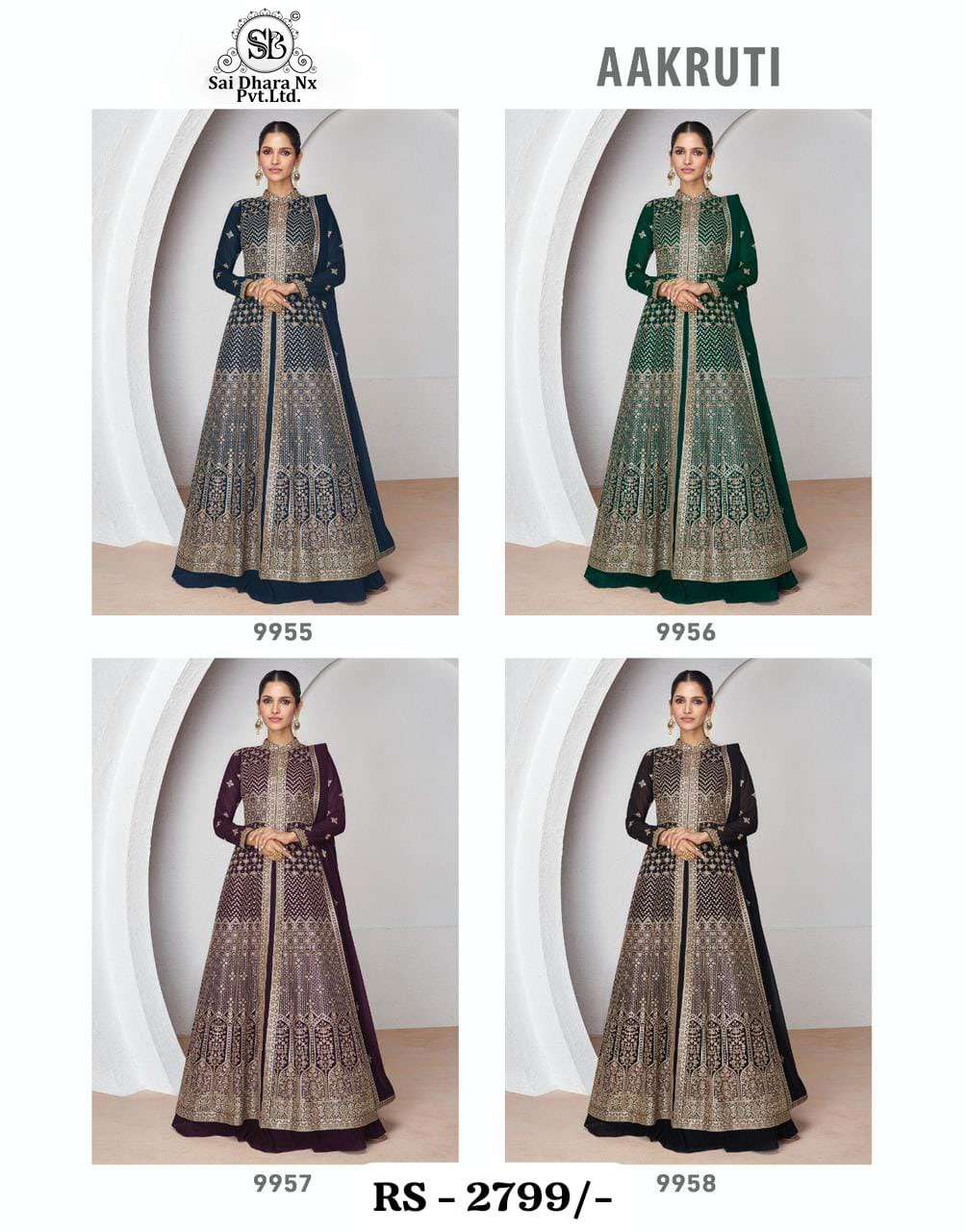 Wholesale Black Georgette Heavy Work Bridal Salwar Kameez Semi Stitched 