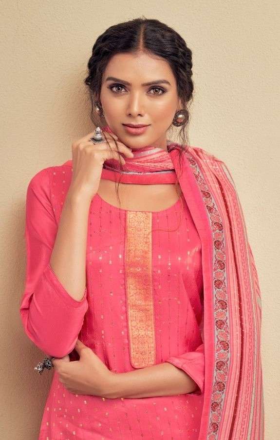 Pure Viscos Upada Silk Suit with Santoon Pants & Digital Print Muslin Dupatta