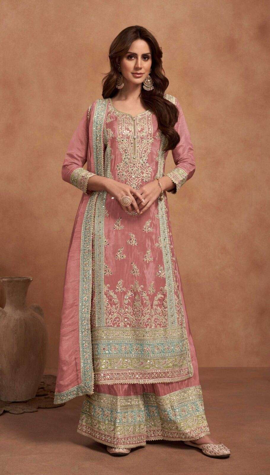 luxurious Real Simar Silk 3 Piece with impeccable craftsmanship