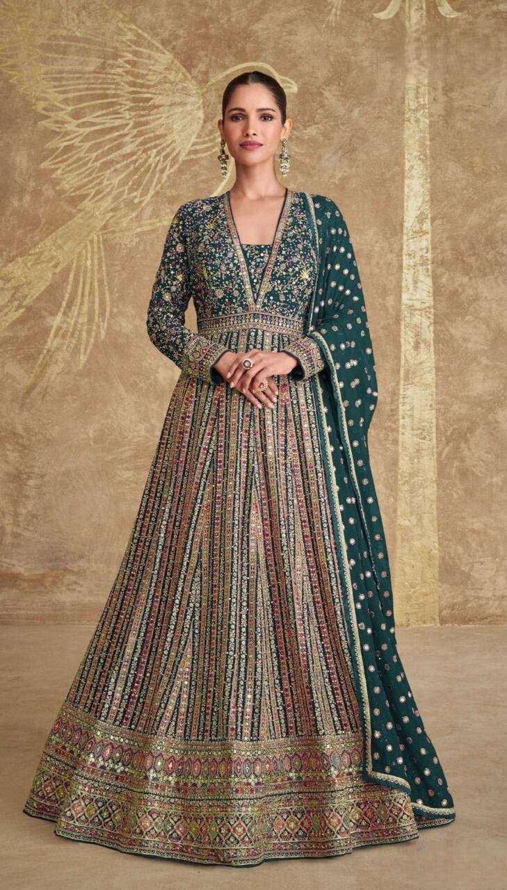 Real Georgette Embroidered Dress with Dupatta