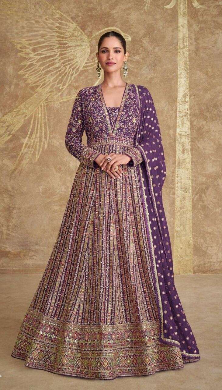 Real Georgette Embroidered Dress with Dupatta