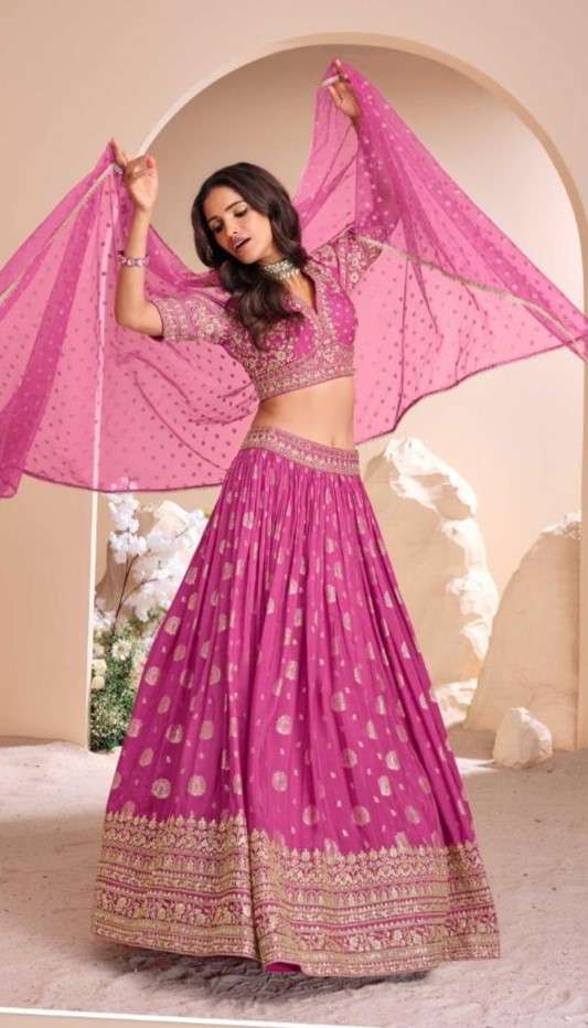 Elegant Pure Viscose Jacquard Silk Embroidered Sharara Set