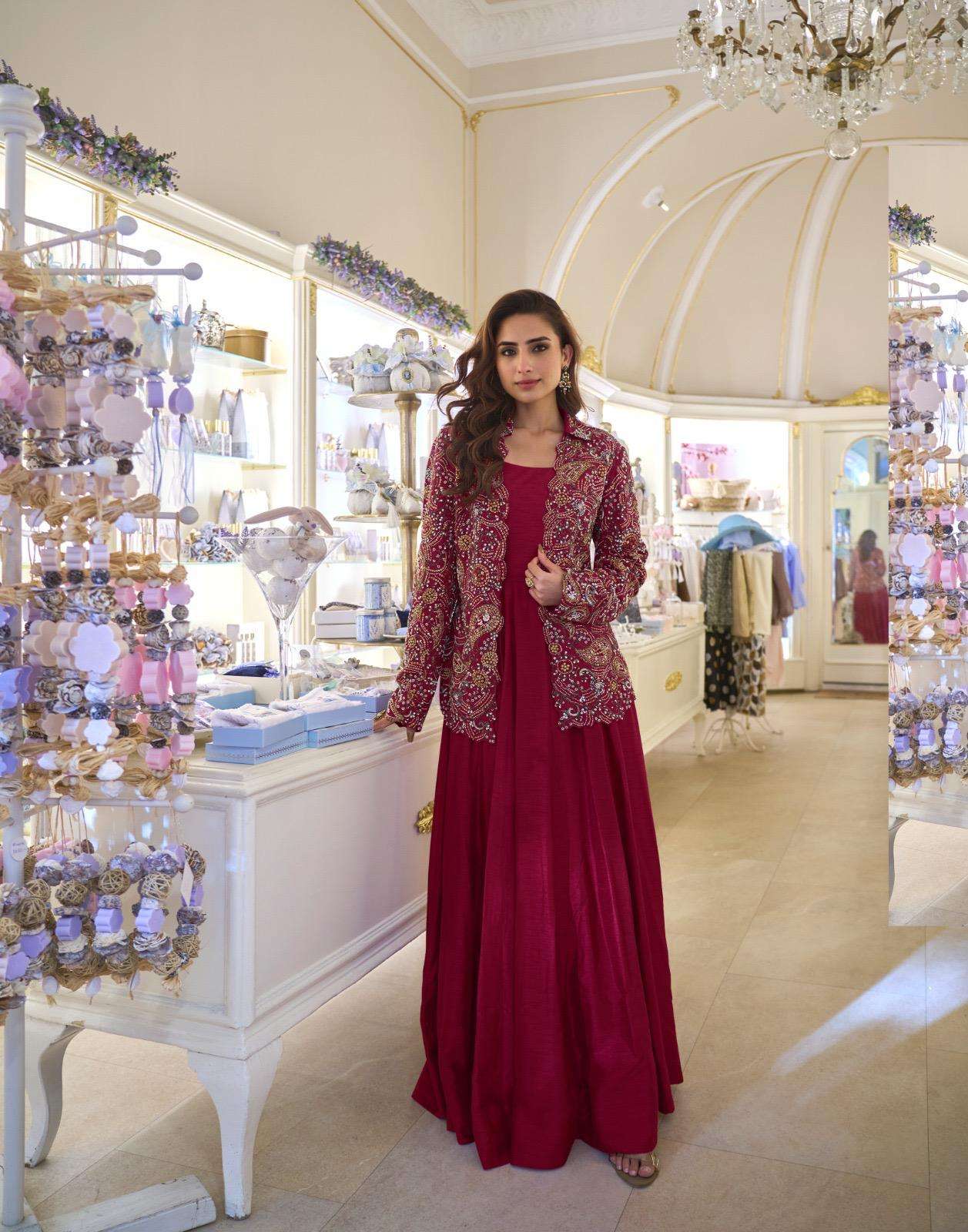 Designer Heavy Embroidered Statement Jacket Set