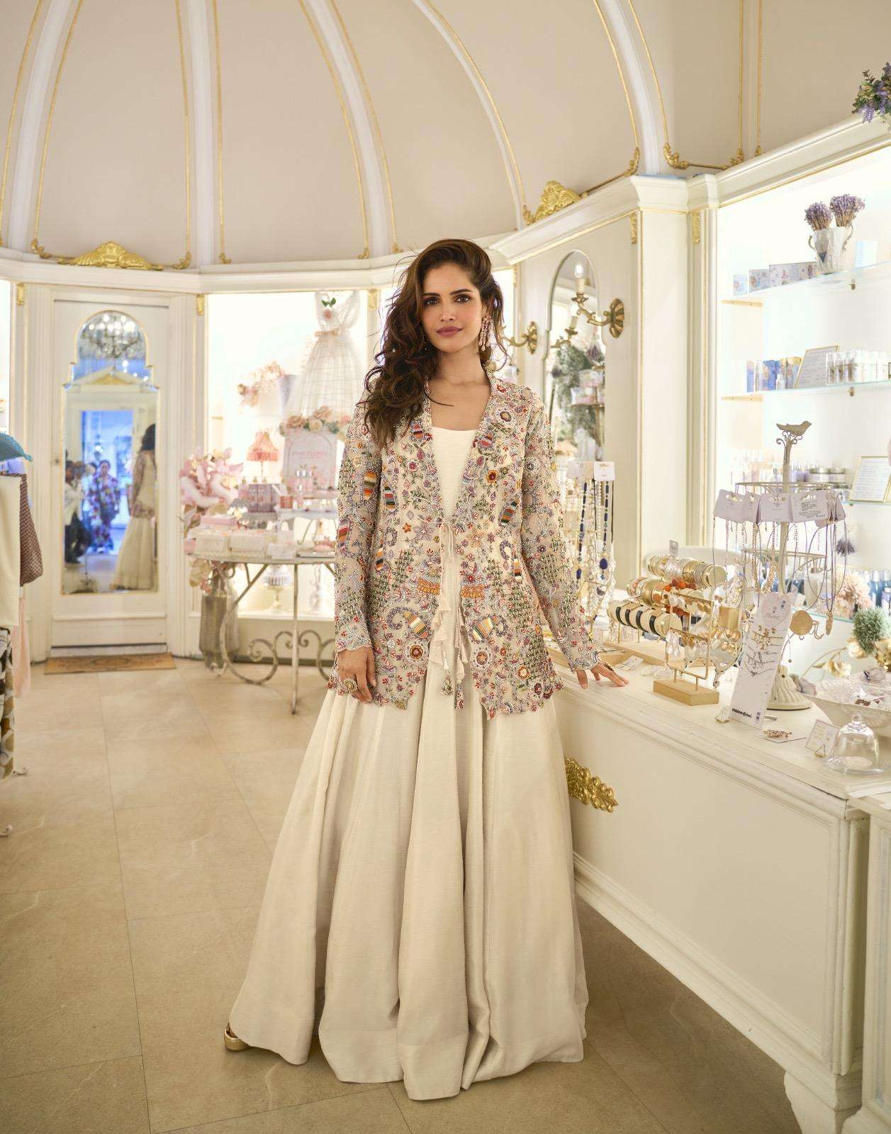 Designer Heavy Embroidered Statement Jacket Set
