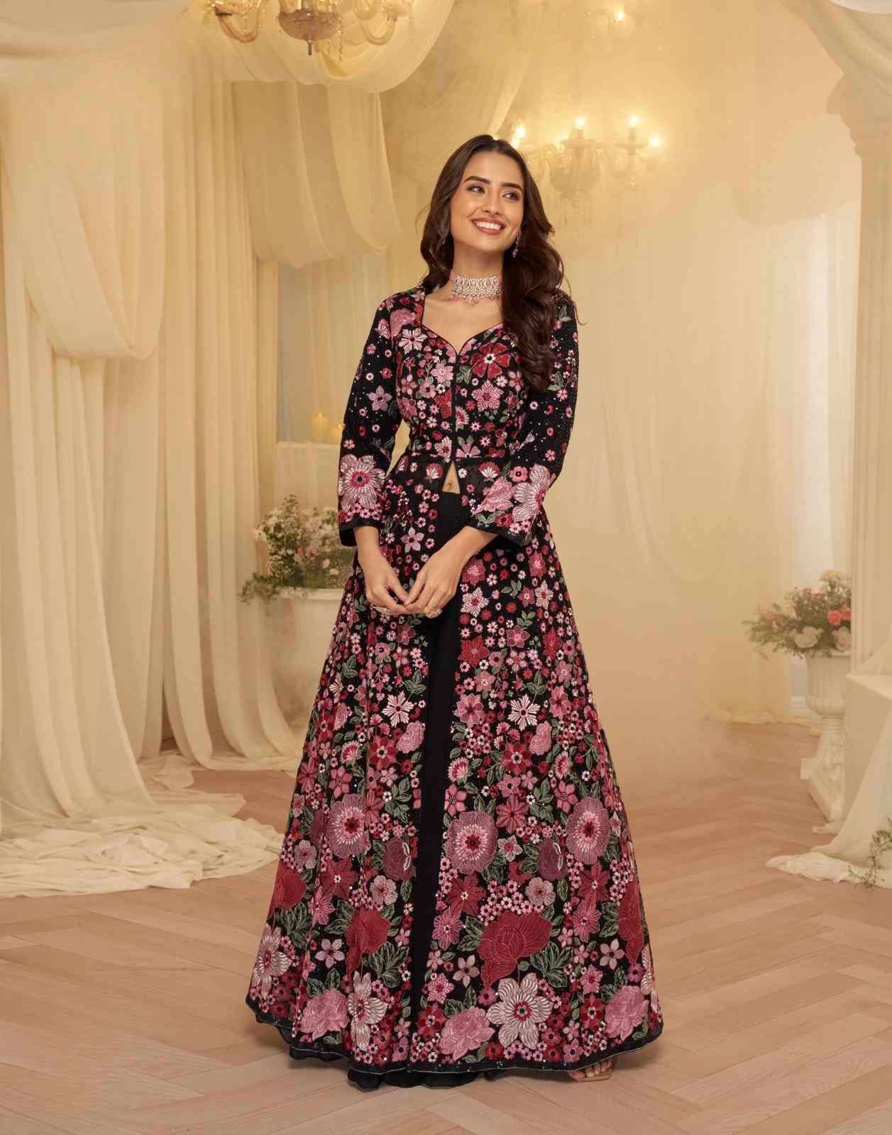 Premium Real Georgette Trendy Festive Anarkali Wear