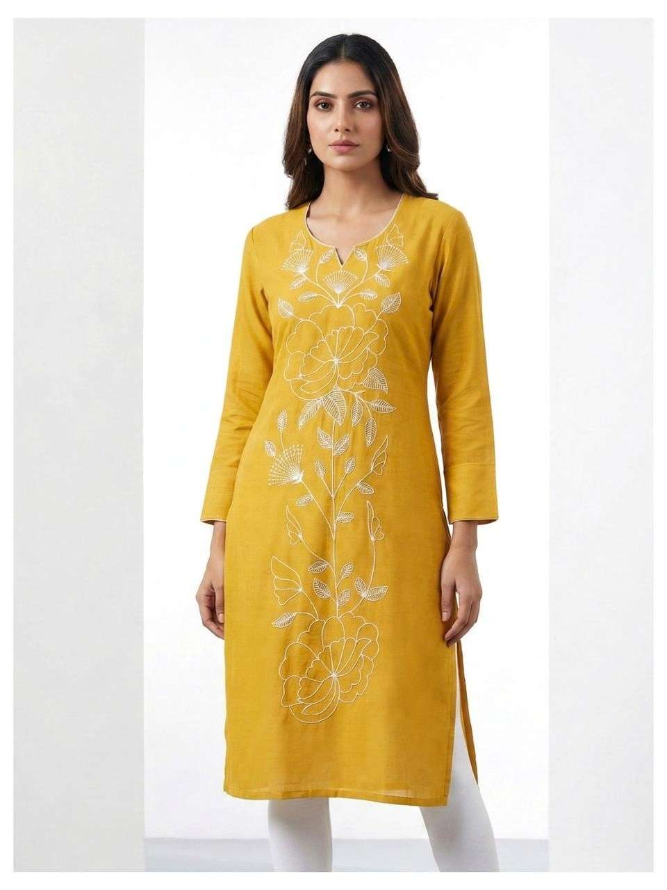 Elegant Office Wear Kurti with Thread Work Design