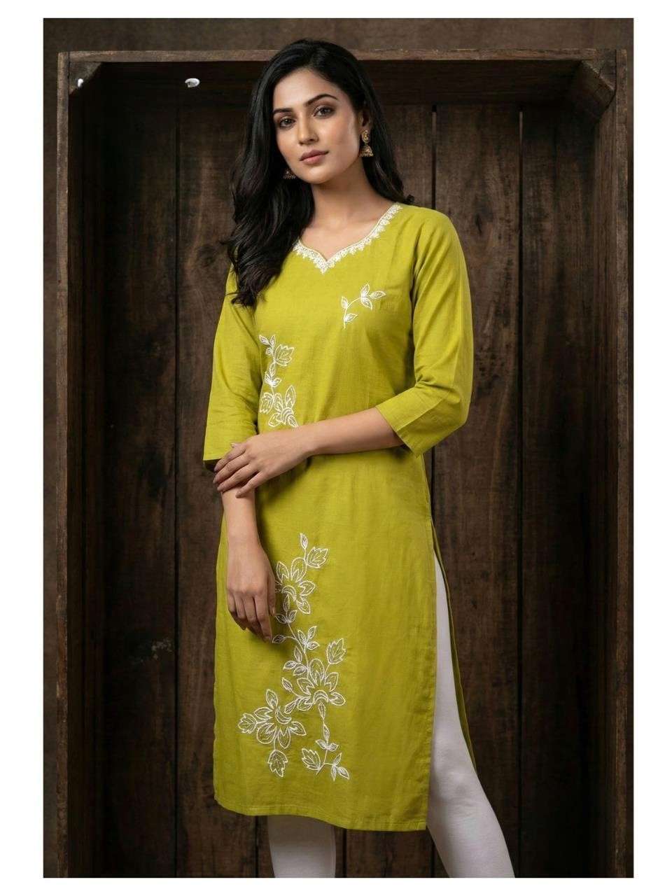 Elegant Office Wear Kurti with Thread Work Design