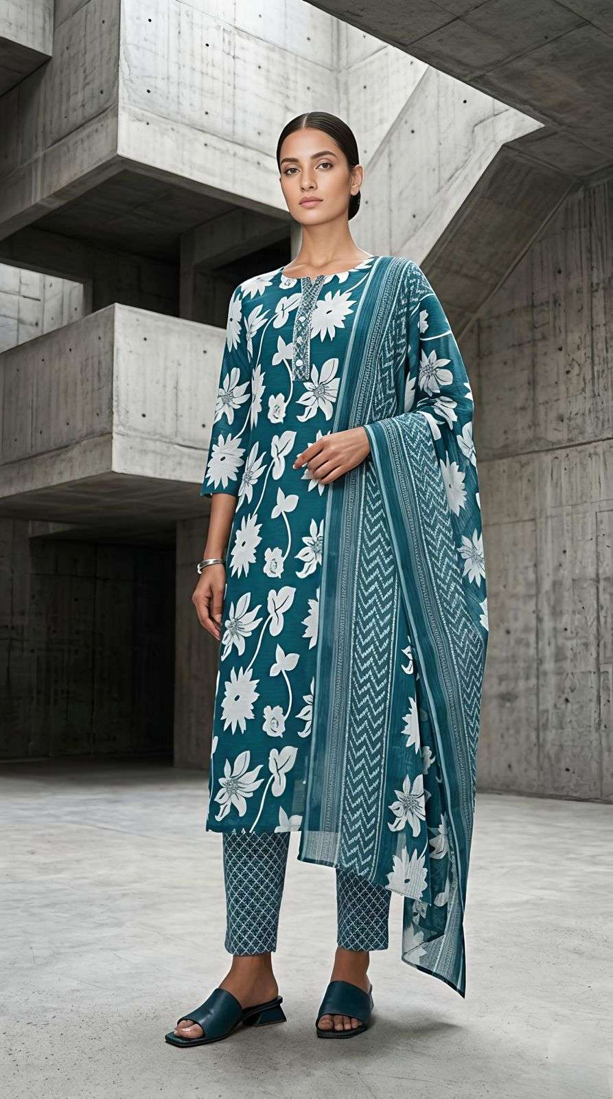 Comfortable Cotton kurti Set with Stylish Pattern