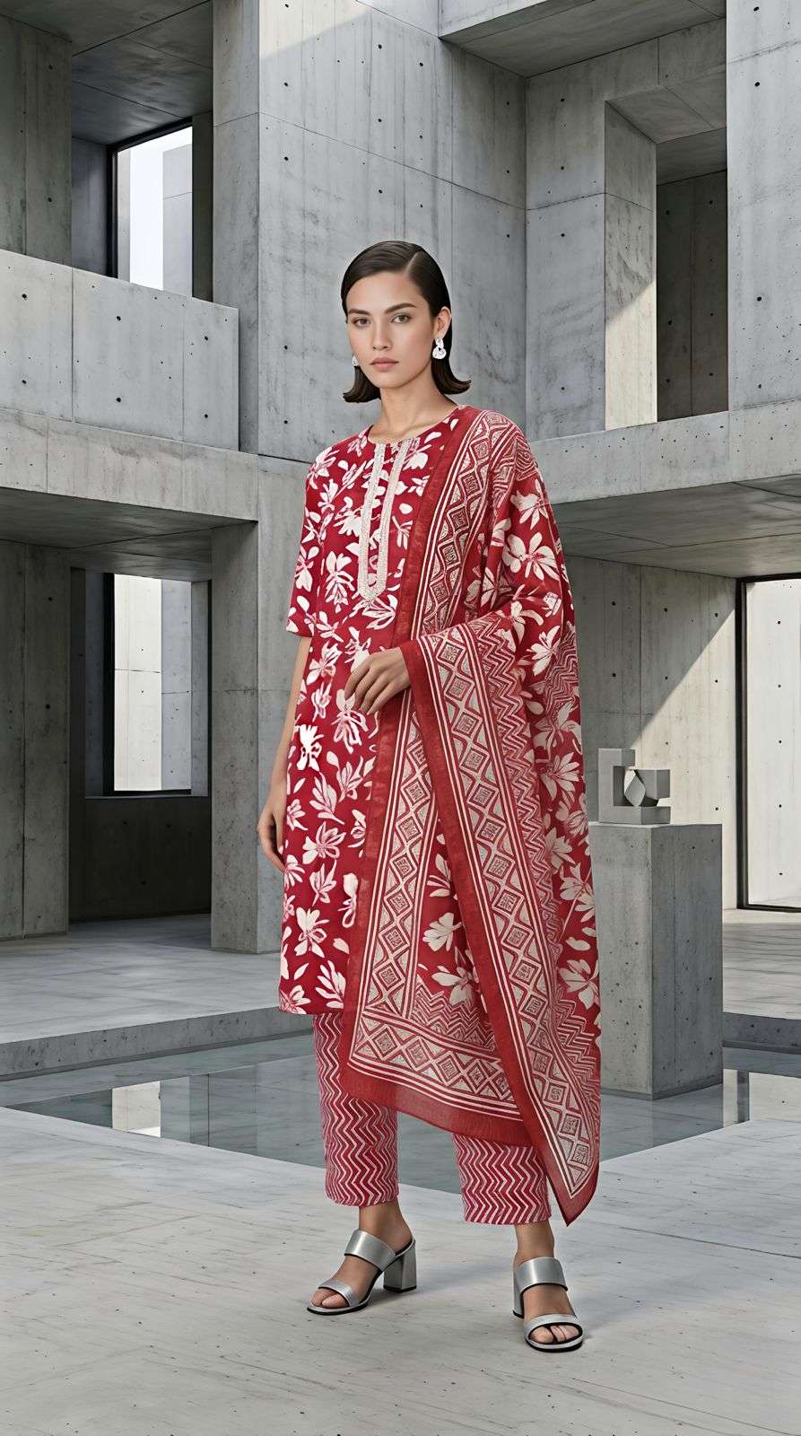 Comfortable Cotton kurti Set with Stylish Pattern