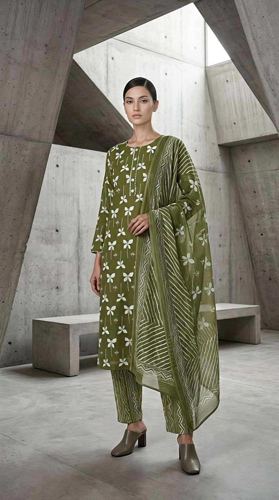 Comfortable Cotton kurti Set with Stylish Pattern