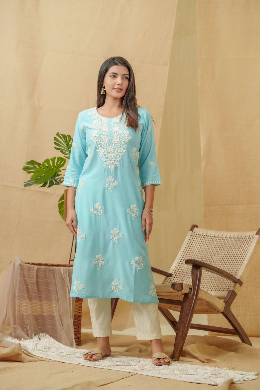 Comfortable Rayon kurti with Stylish Pattern