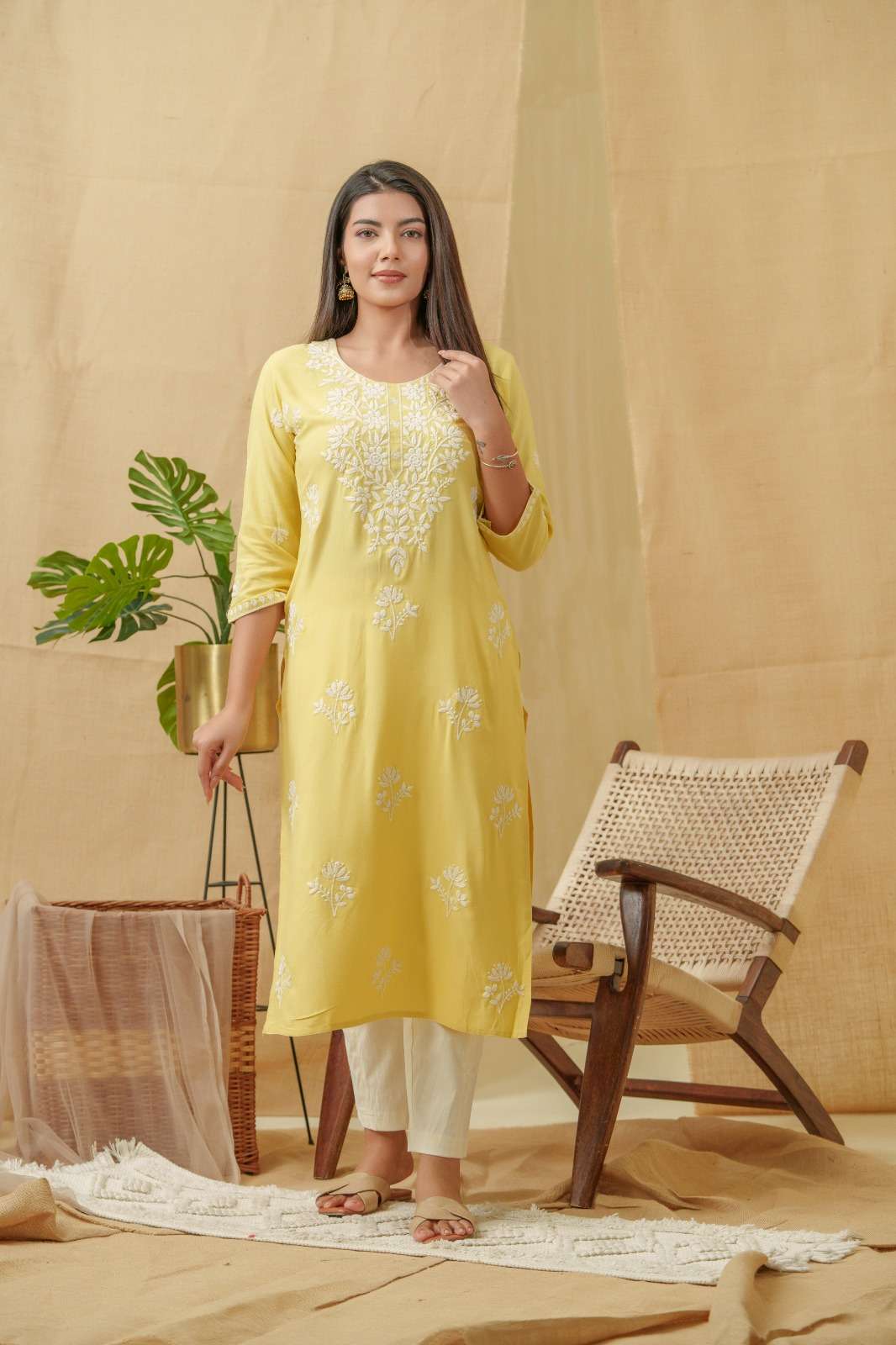 Comfortable Rayon kurti with Stylish Pattern