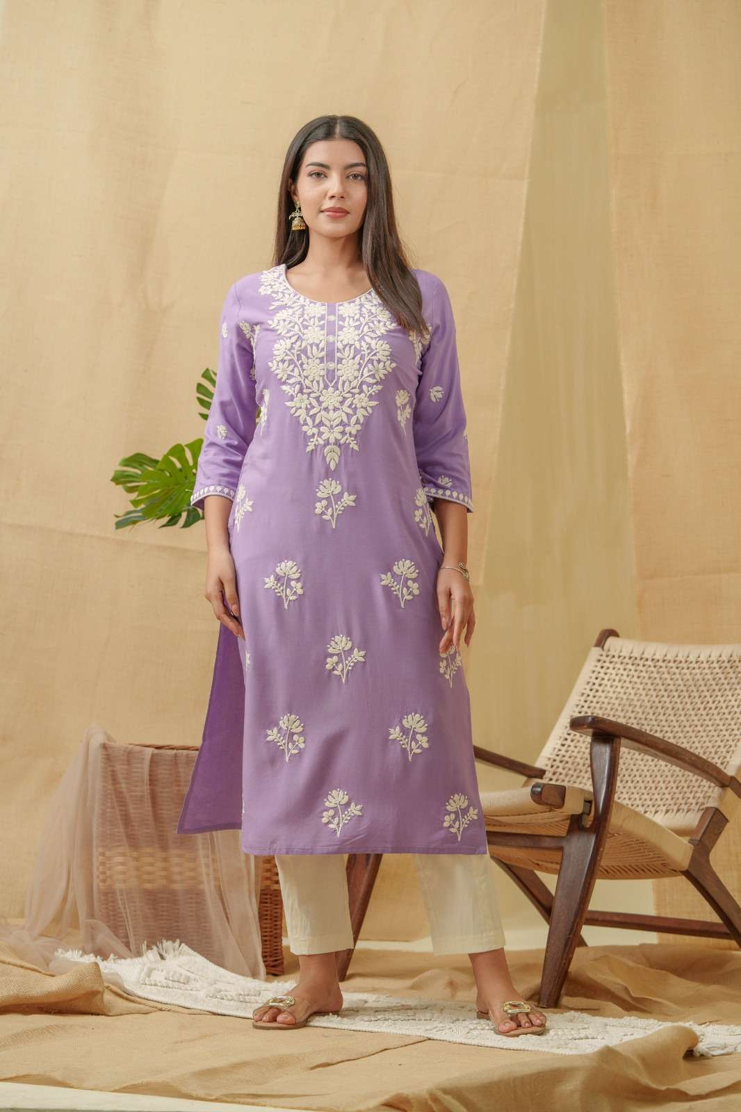 Comfortable Rayon kurti with Stylish Pattern