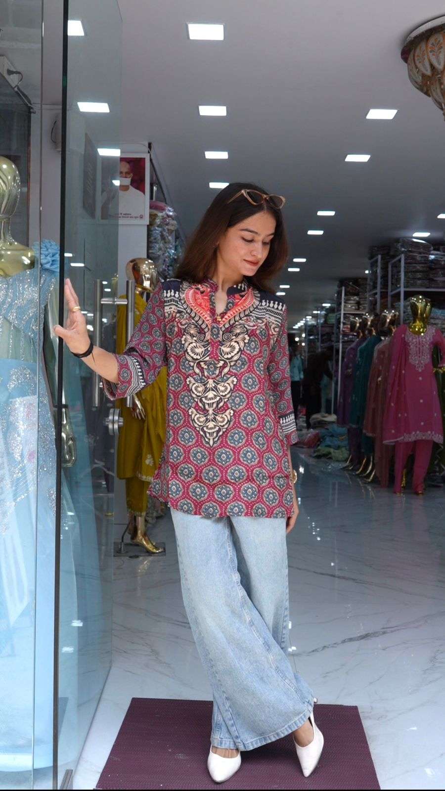 Women’s Ajrakh Print Shirt