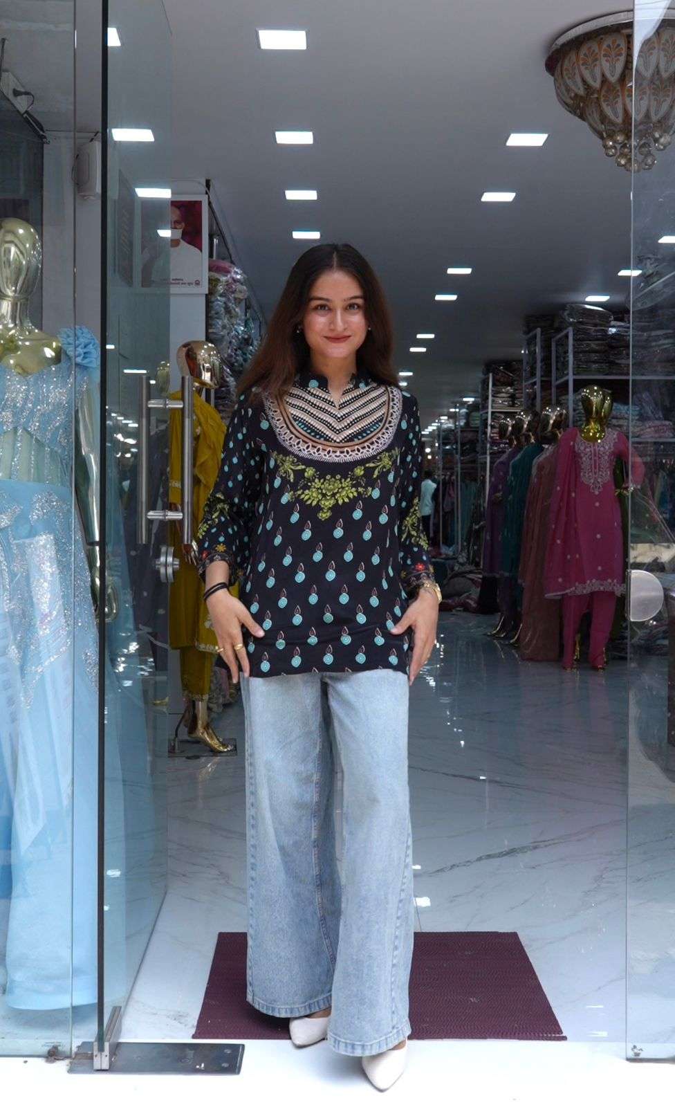 Women’s Ajrakh Print Shirt