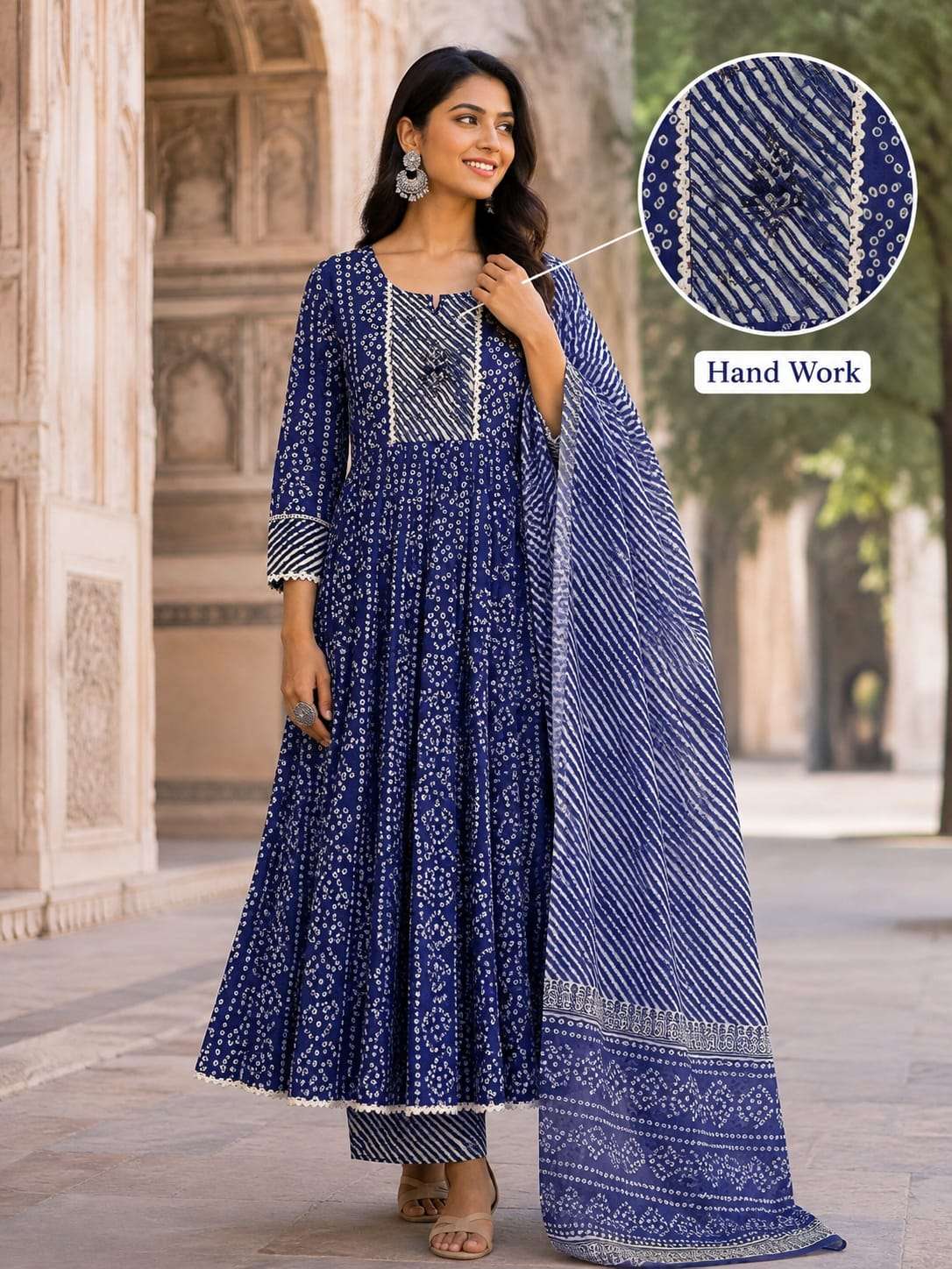 Boutique Special Blue Anarkali Collection | Hand Work | Wholesale Only