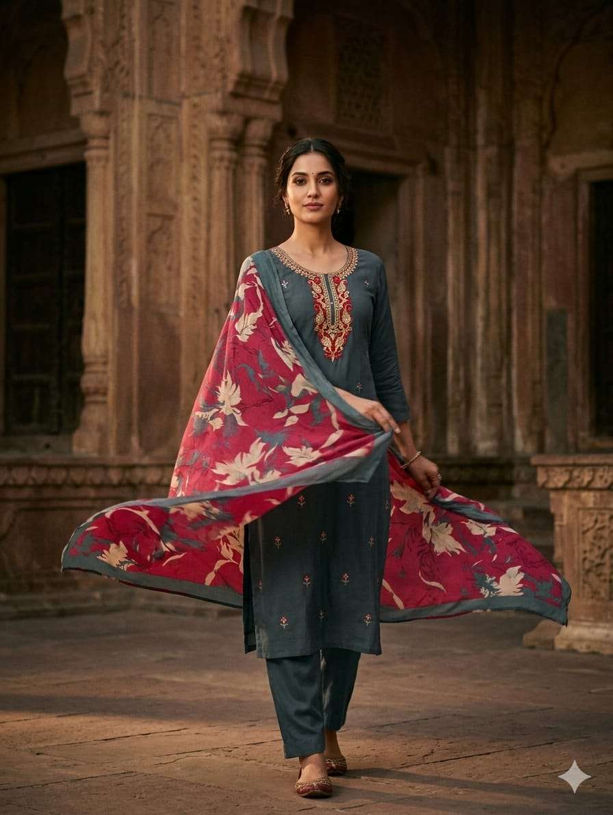 Luxury Heavy Rayon Three Piece Set
