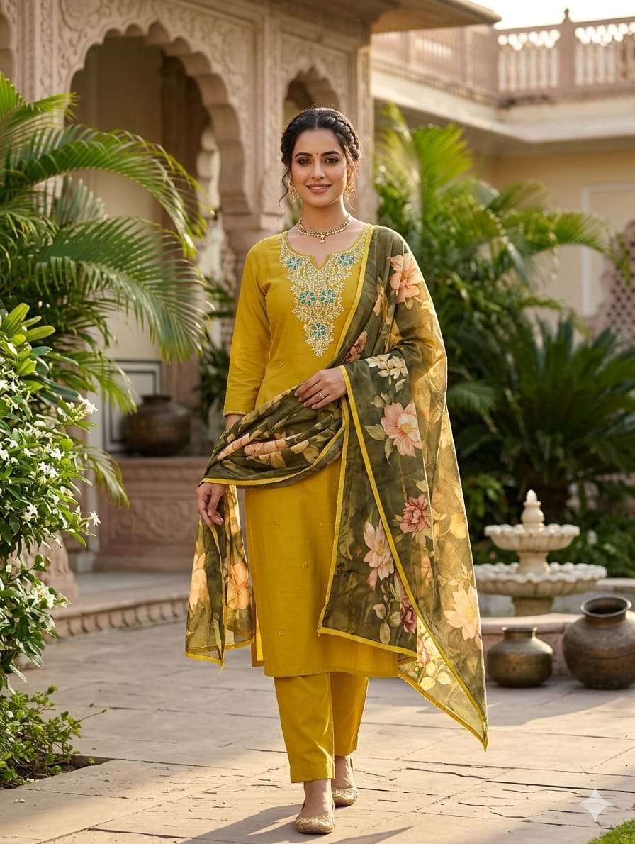 Luxury Heavy Rayon Three Piece Set