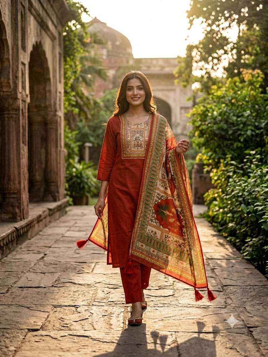 Luxury Heavy Rayon Three Piece Set