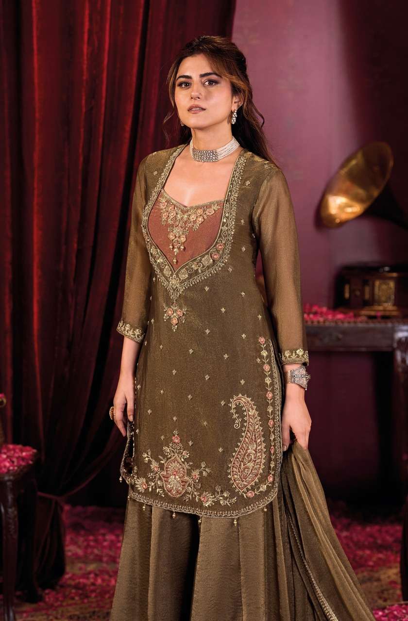 Premium Coffee Palazzo Set ✨ | Heavy Embroidery Work | Wholesale Collection