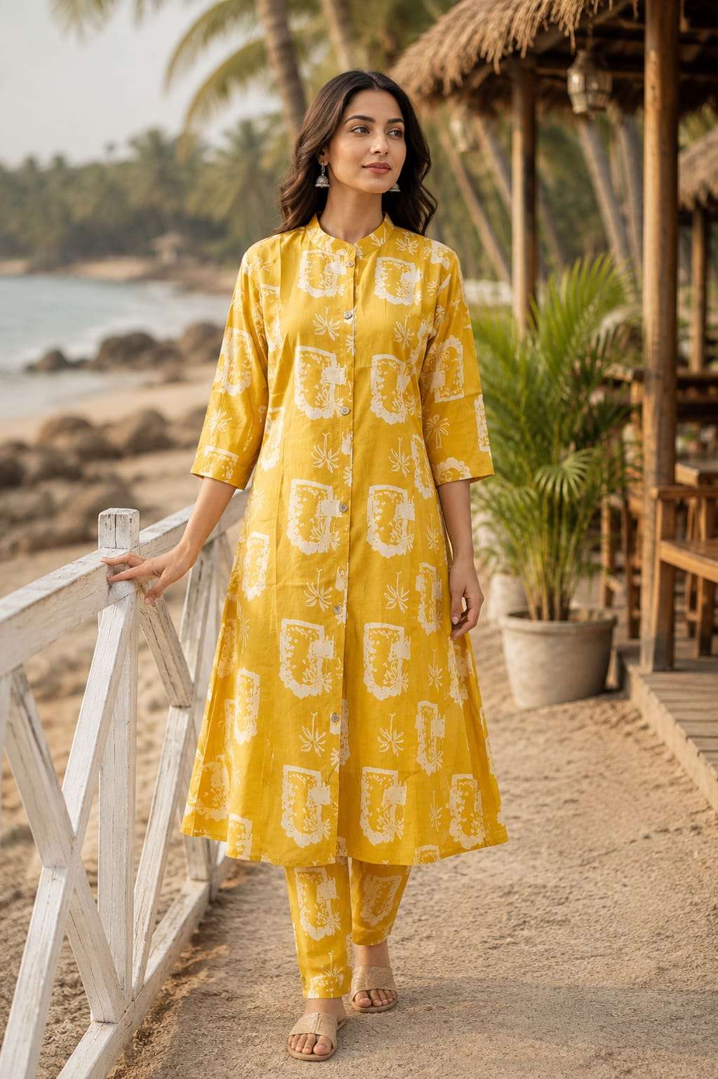 Premium Export Fabric floral dresses 